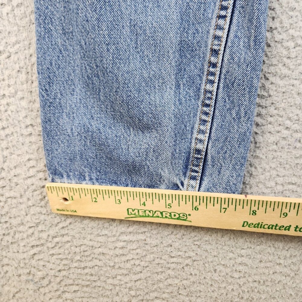 Levis 505 Jeans Mens 36x32 Blue Denim Zip Fly Straight Classic VTG Workwear Pant - Picture 6 of 12